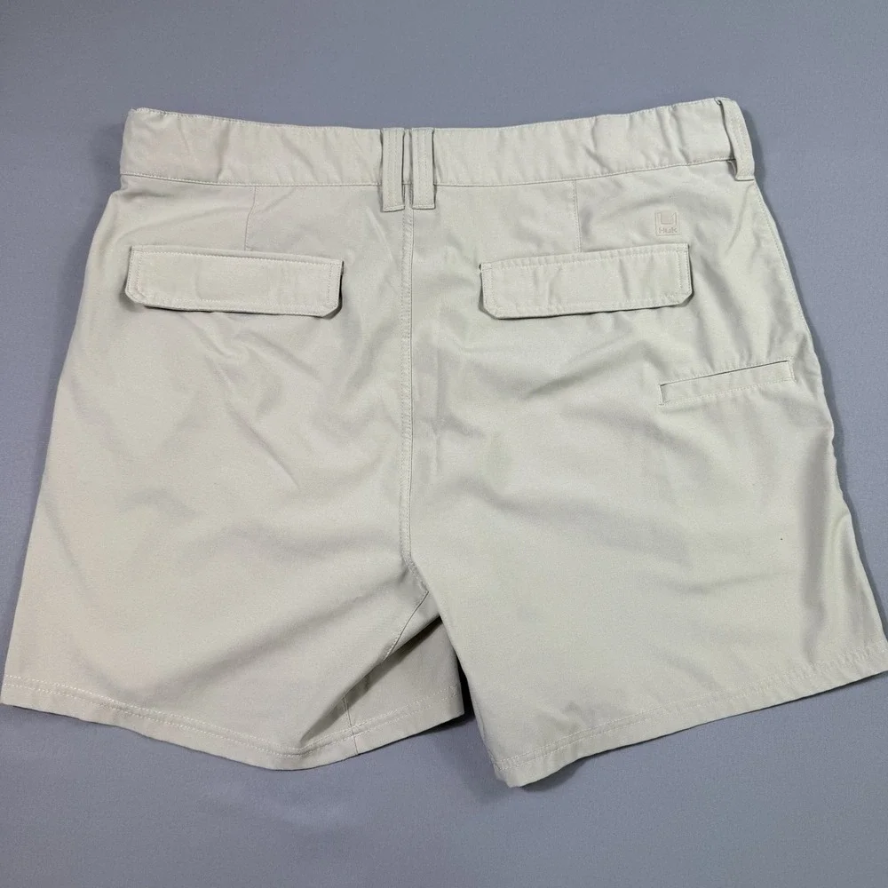 Lot Of‎ 4 Huk Pursuit Fishing Shorts Mens XXL Black/Navy/Beige 6